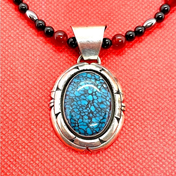 W Billie Sterling Turquoise Pendant Necklace